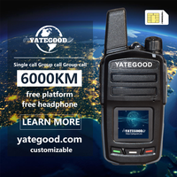 YATEGOOD  G610  GPS 5000KM zello walkie talkie long range global ptt  4G poc radio100km