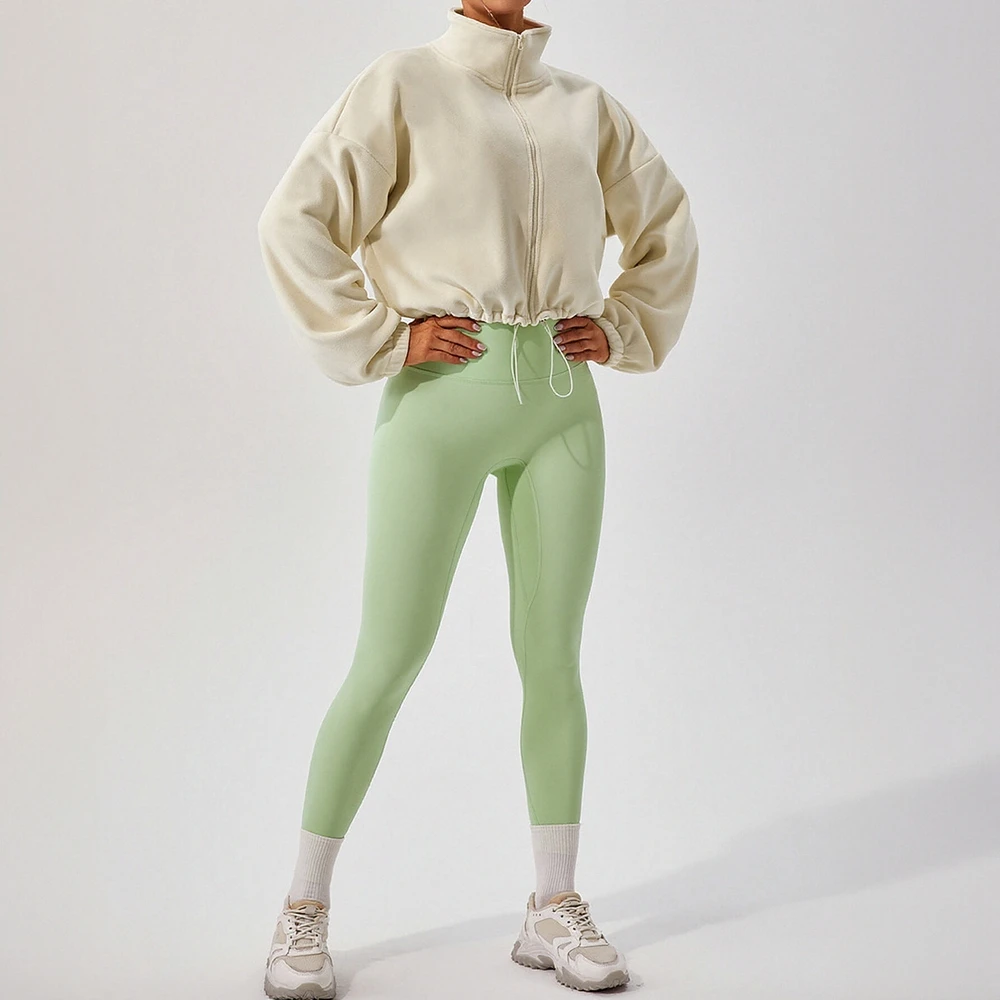 

Женская модная шикарная укороченная куртка с высоким воротом и длинными рукавами, повседневная осенне-зимняя простая модная верхняя одежда K-Modern