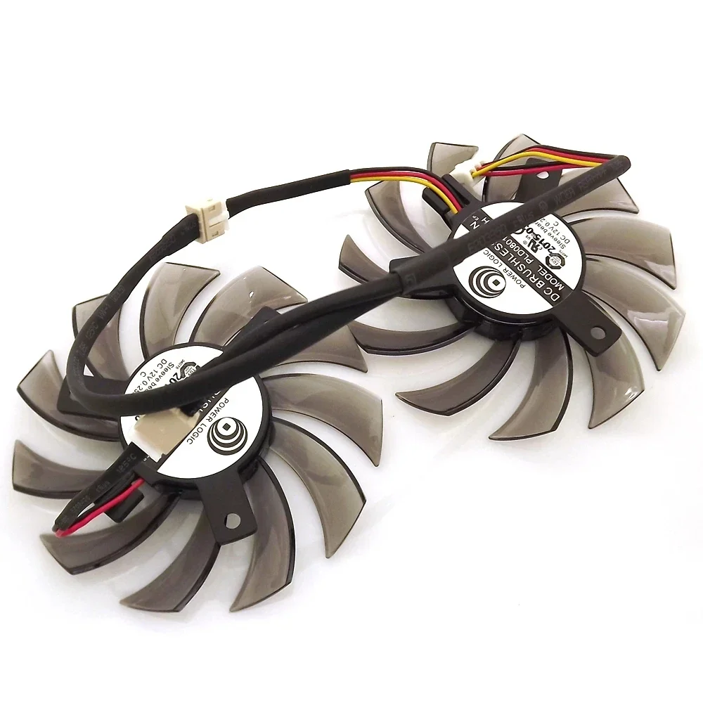 

PLD08010S12H 3Pin 75mm DC12V 0.25A 40*40*40mm For GIGABYTE Graphics Card Cooler Cooling Fan