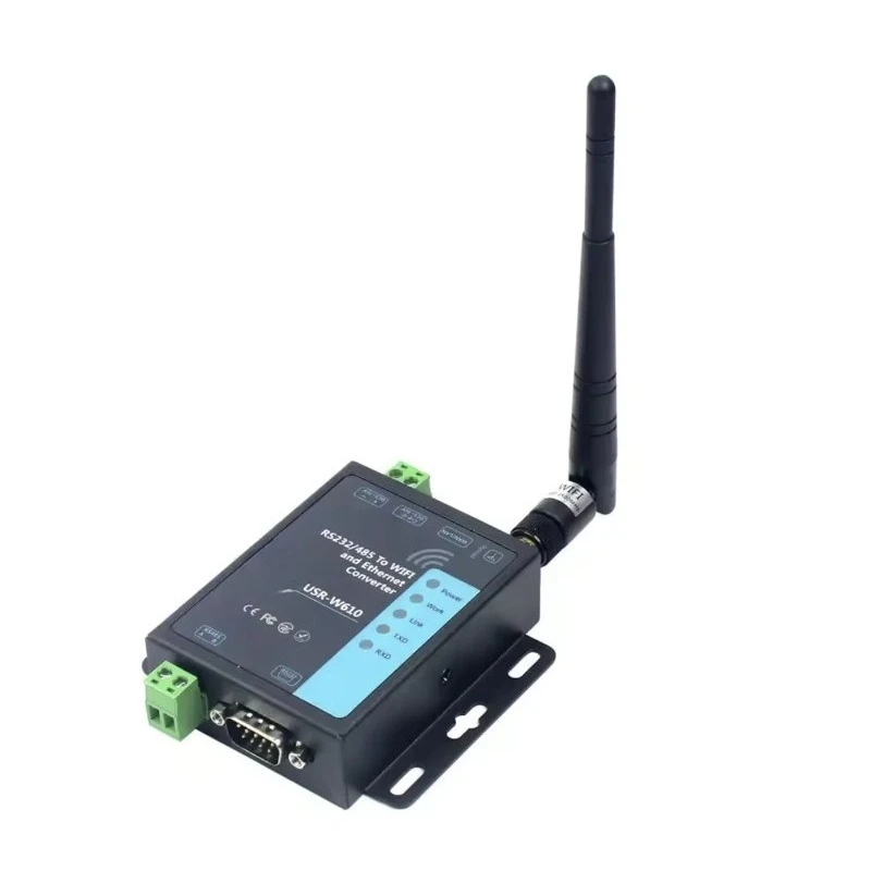 USR-W610 RS485/RS232 Support Port Modbus TCP/RTU Industrial WiFi Serial to Ethernet Converter