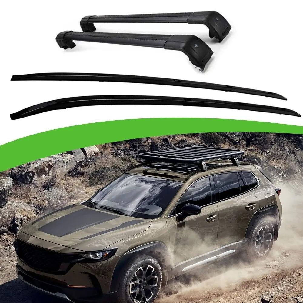 

4 шт., алюминиевые кровельные рейки для Mazda CX-50 2022-2024