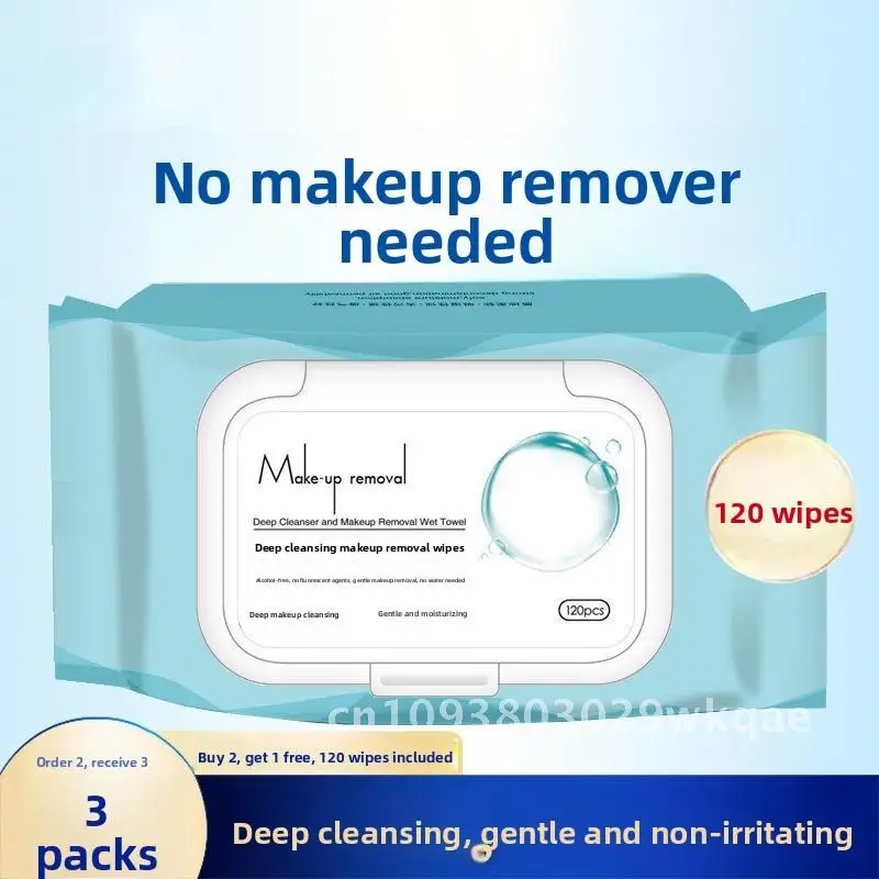 Salviette struccanti usa e getta - Cotone liquido portatile delicato non irritante per la pulizia profonda, senza lavaggio per tutti i tipi di pelle