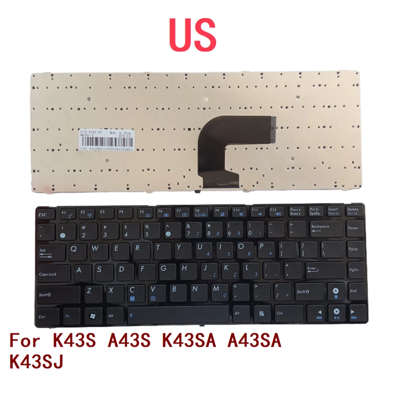 

Клавиатура для ноутбука ASUS K43S A43S K43SA A43SA K43SJ