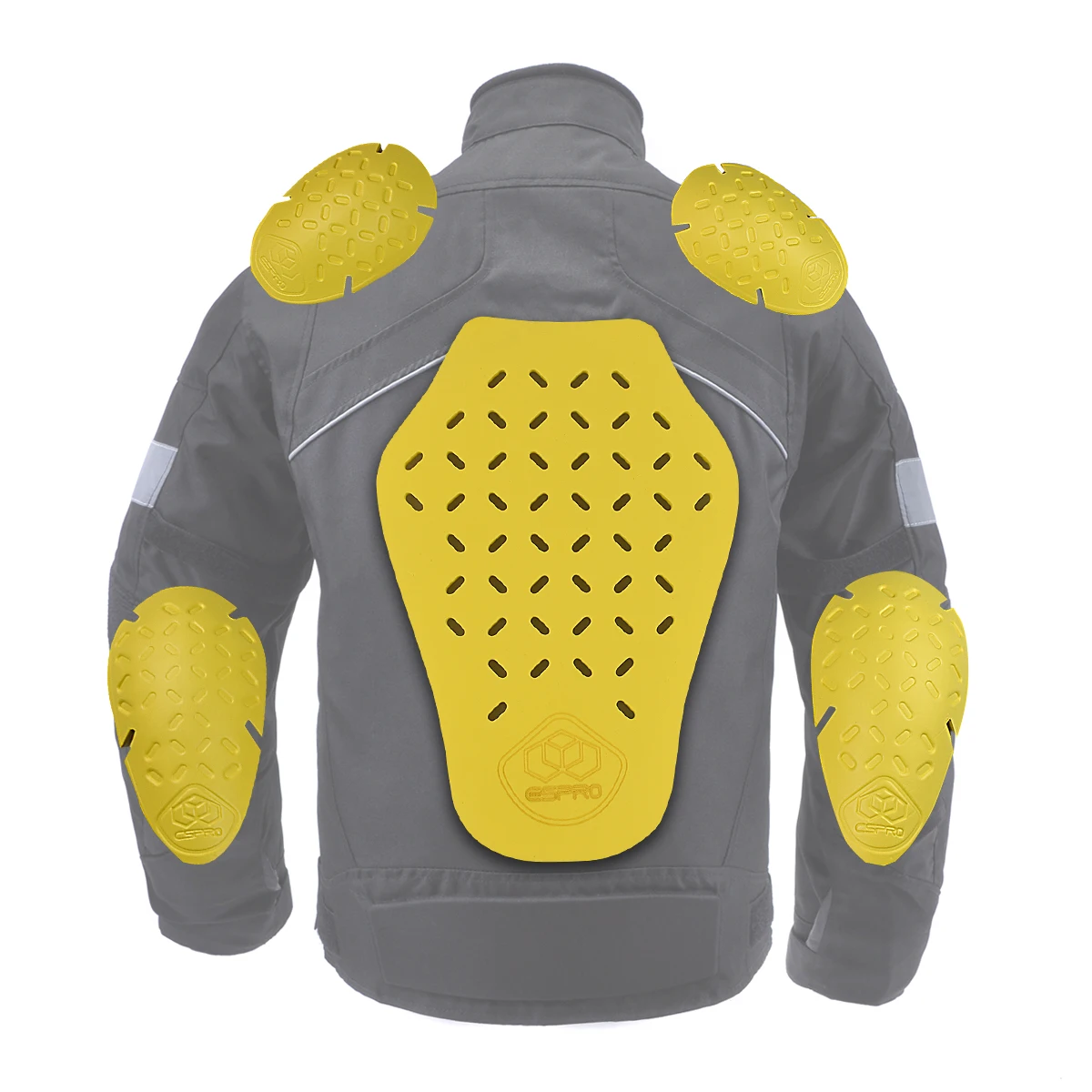 Motorcycle Back Armor Protector Pad, Anti Impact Inserts for Sports Body Armor Motorcycle Jackets Motocross Racing Gear for Bike