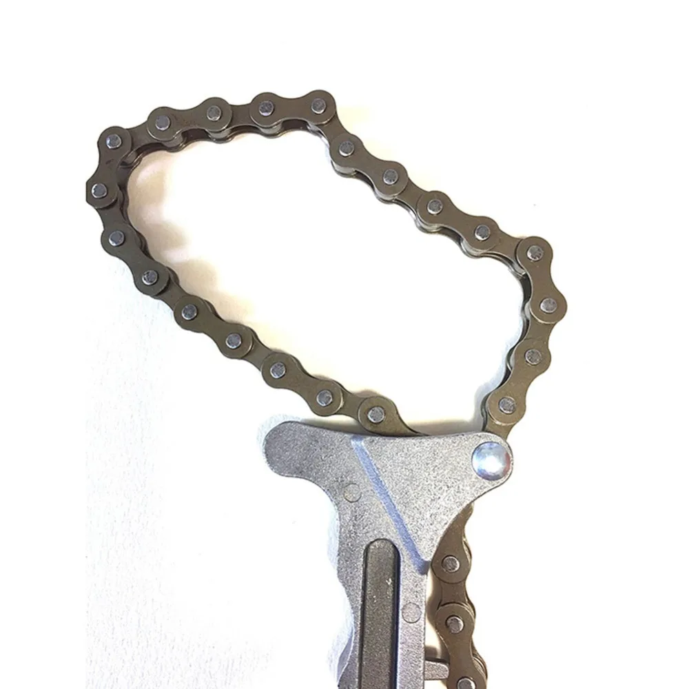 Alloy Oil Filter Wrench Adjustable Stretch Chain Universal Oil Filter Remover Anti-Slip Filter Wrench