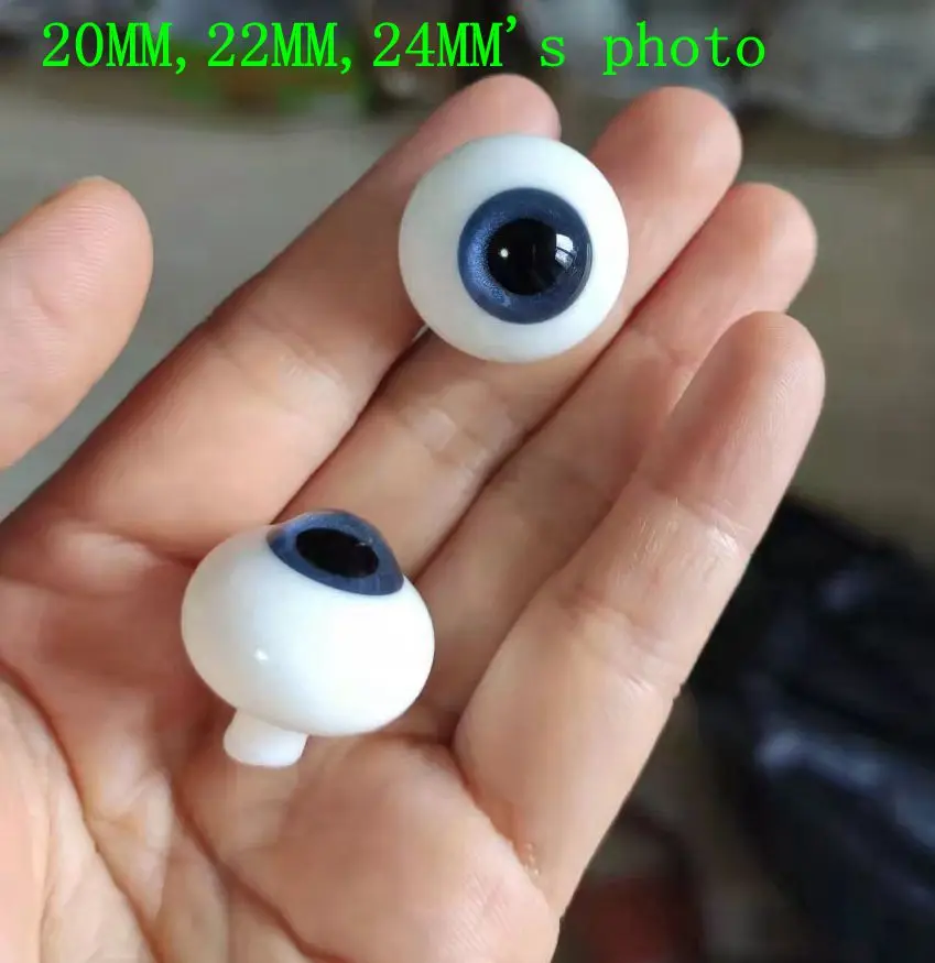 Glass Eyeball Eyes para Doll, Eye Eyeball, 6mm, 8mm, 10mm, 12mm, 14mm, 16mm, 18mm, 20mm, 22mm, 24mm, 1:6, 1/4, 1/3, Aod, msd, Yosd, sd, xtb011