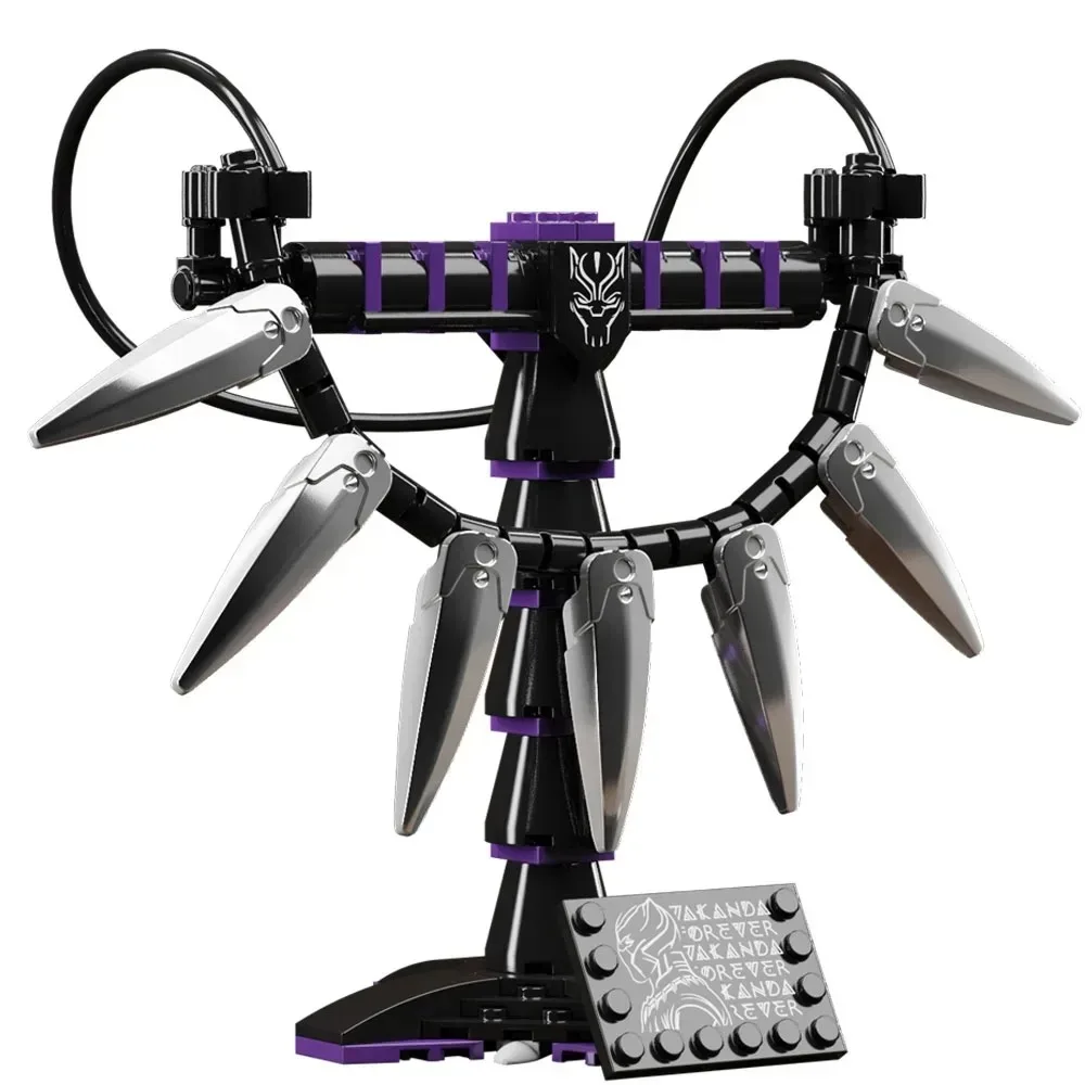 New 2026 Superheroes Iron Man Nuclear Reactor Building Blocks Time Gem Doctor Strange Bricks Black Panther Necklace Toys Gifts view 2