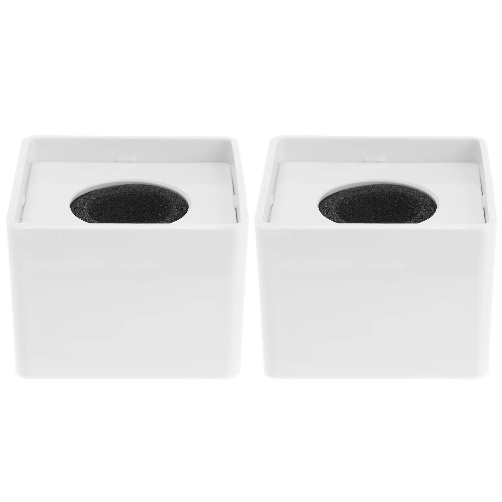 

Portable Microphone Station Pcs Cube Shaped Interview Accessory ABS Plastic Banner Suitable for Professional Mic Logo