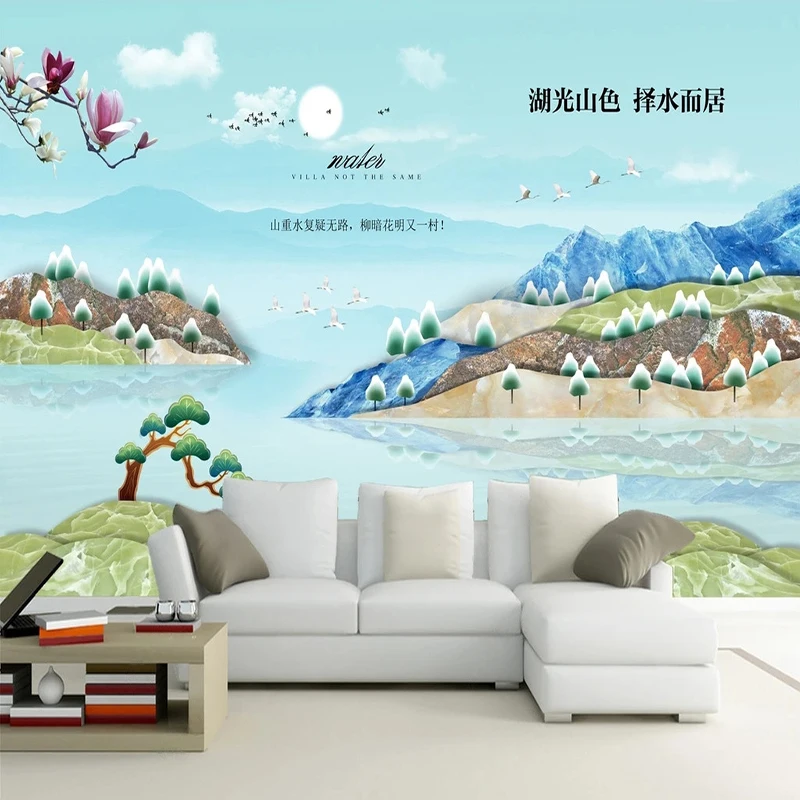 

3D Wallpaper Hand-painted Landscape 3D Stereo Creativity Photo Wall Murals Living Room Bedroom For Walls 3 D Papel De Parede