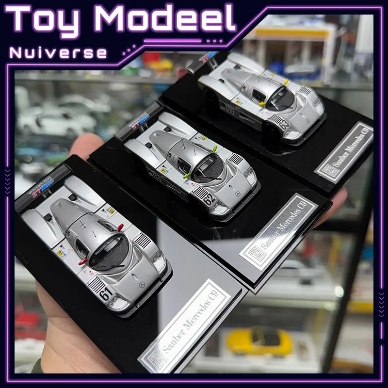 Yongsheng YS Mercedes Sauber C9 Le Mans 1:64, Modelo de Coche Coleccionable de Aleación Fundida a Presión con Capó Abatible y Alta Simulación de Detalles, Regalo Perfecto