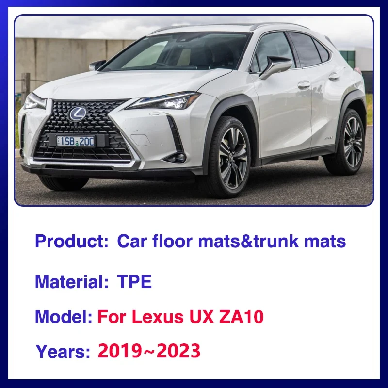 Car TPE Floor Mats For Lexus UX250h 200 250h ZA10 2019~2023 Dirt-resistant Mud Carpet Foot Pads Full Set Rug Tappeto Accessories