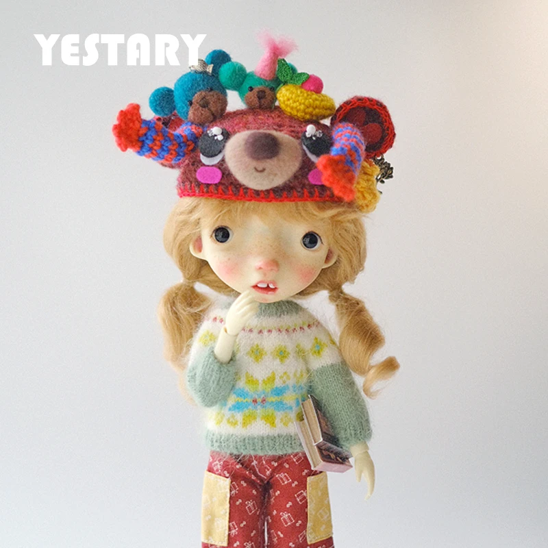 YESTARY BJD Doll Accessories Blythe Dolls Clothes DIY Handmade Jumper Pants Felt Mohair Clothes Qbaby Hats Toys For Girls Gifts