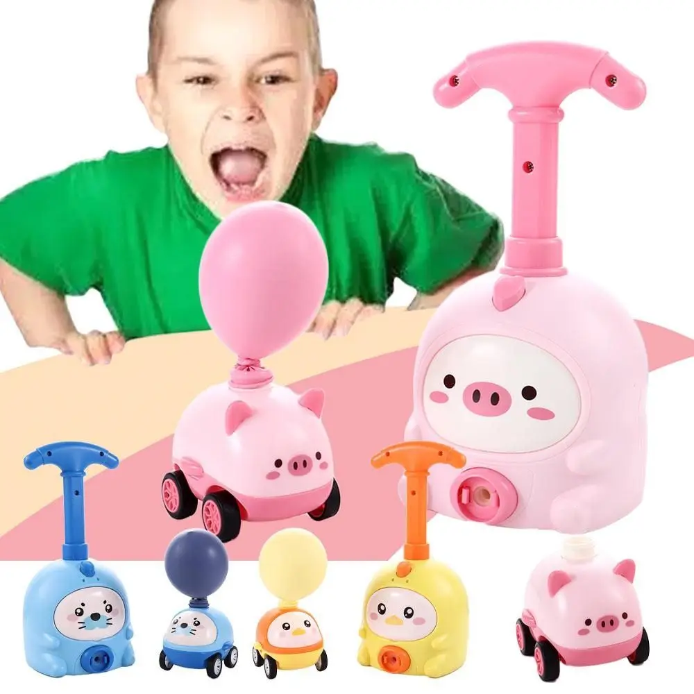 

Автомобильная башня, дизайн воздушных шаров, игрушка, система воздушной пропульсии, игровой набор для запуска воздушных шаров, научные игрушки, поросенок, утка