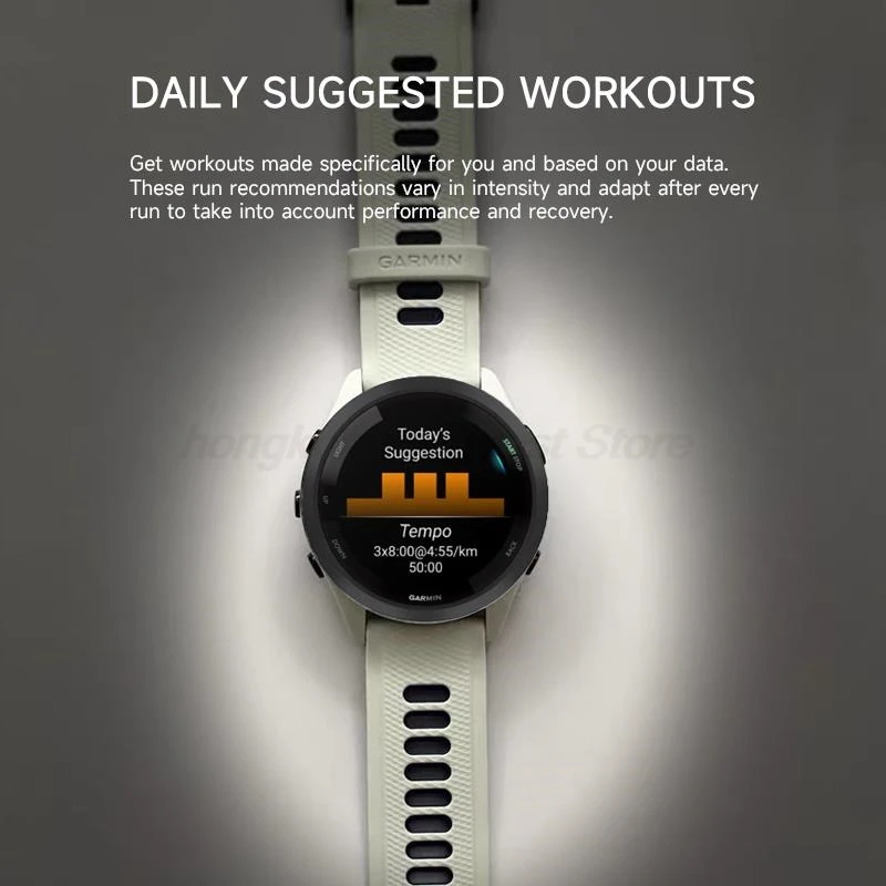 ساعة ذكية للجري Garmin Forerunner 265، شاشة AMOLED ملونة، مراقبة التدريب وانصراض الاسترداد Garmin Smartwatch 265S #5