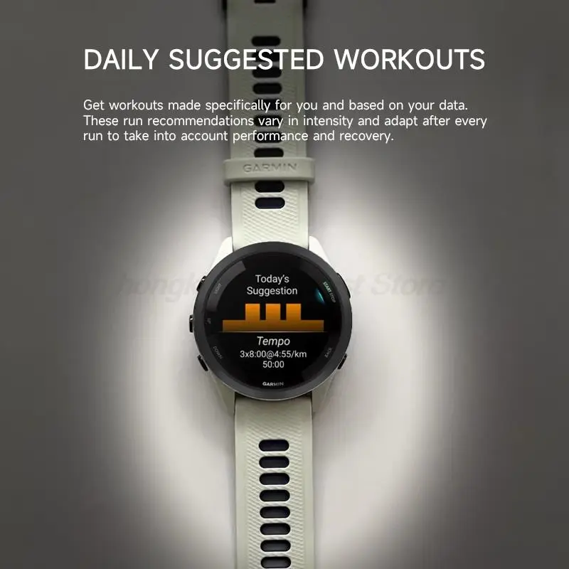 ساعة Garmin Forerunner 265 الذكية للجري مع نظام GPS مدمج وعمر بطارية يصل إلى 13 يومًا وشاشة AMOLED مقاس 1.3 بوصة وتتبع النوم واللياقة البدنية - 5