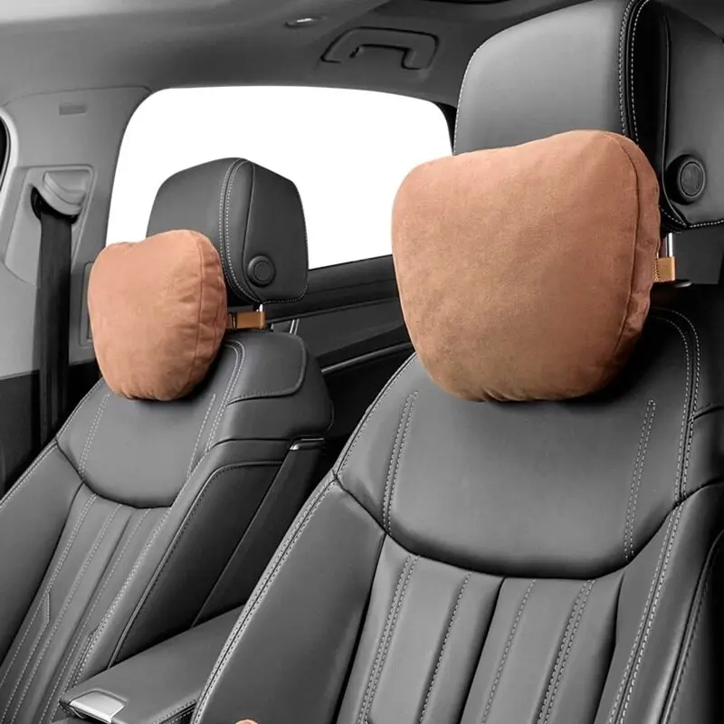 For VW Audi BMW Tesla Hyundai KIA Car Seat Headrest Neck Pillow for Porsche Mercedes Benz BYD Lexus Toyota Honda Accessories view 3