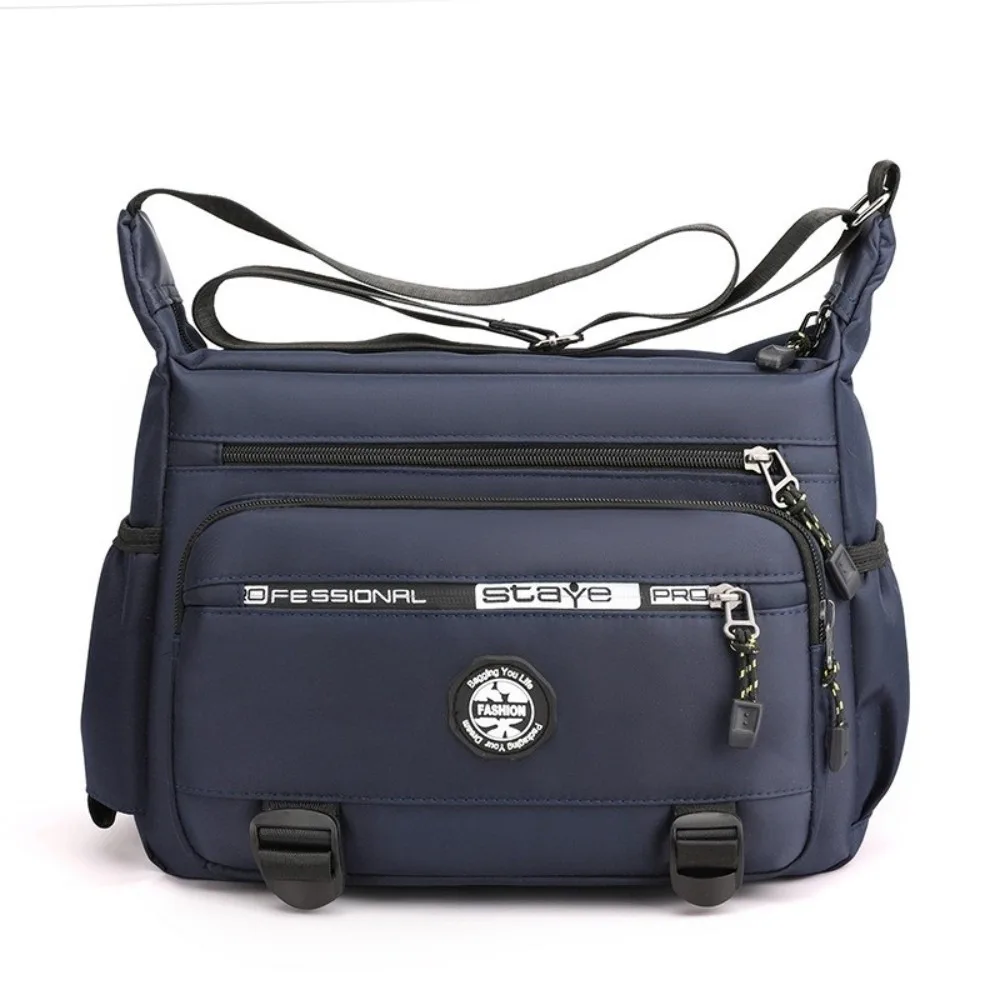 

New Large Capacity Men Crossbody Bag Multi Pocket Bag Durable Shoulder Bags Business Casual High Quality Tool Kit Gift