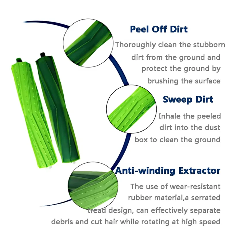 ABBK-piezas de repuesto, cepillo lateral, filtro Hepa, bolsa de polvo para Irobot Roomba S9 S9 + S9 Plus 9150 9550, accesorios para el hogar