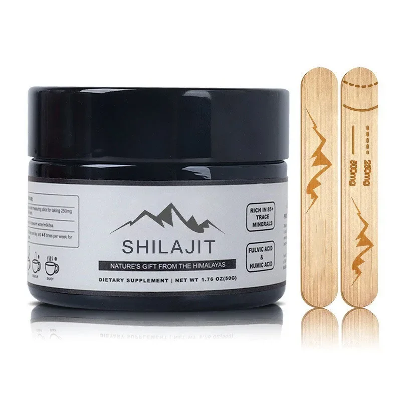 Pure Himalayan Shilajit Resin , Natural Pure Shilajit Resin Lab Fulvic Acid Tested 85+ Trace Minerals