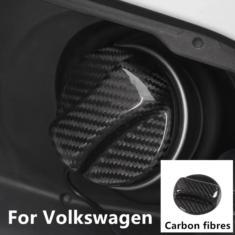 

Carbon Fibre Fuel Tank Cap For Volkswagen vw Tiguan Golf Passat B6 B7 B8 Sagitar ABT Car Fuel Tank Cover Trim Cover