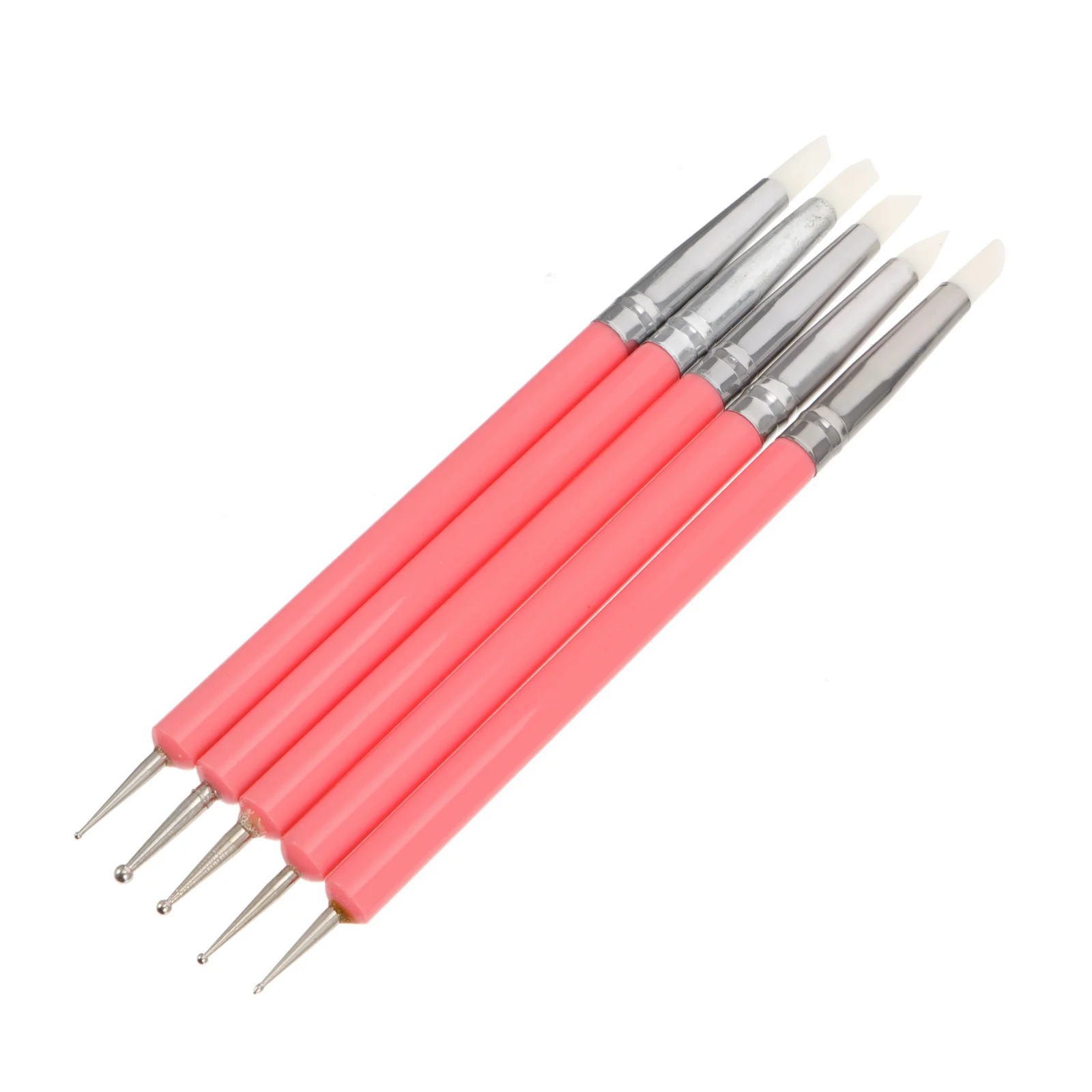 

1Set Nail Art Pens Set Double-Ended Uv Gel Pottery Manicure Dotting Pen DIY Nail Art Tool Reusable Manicure Tool Pen