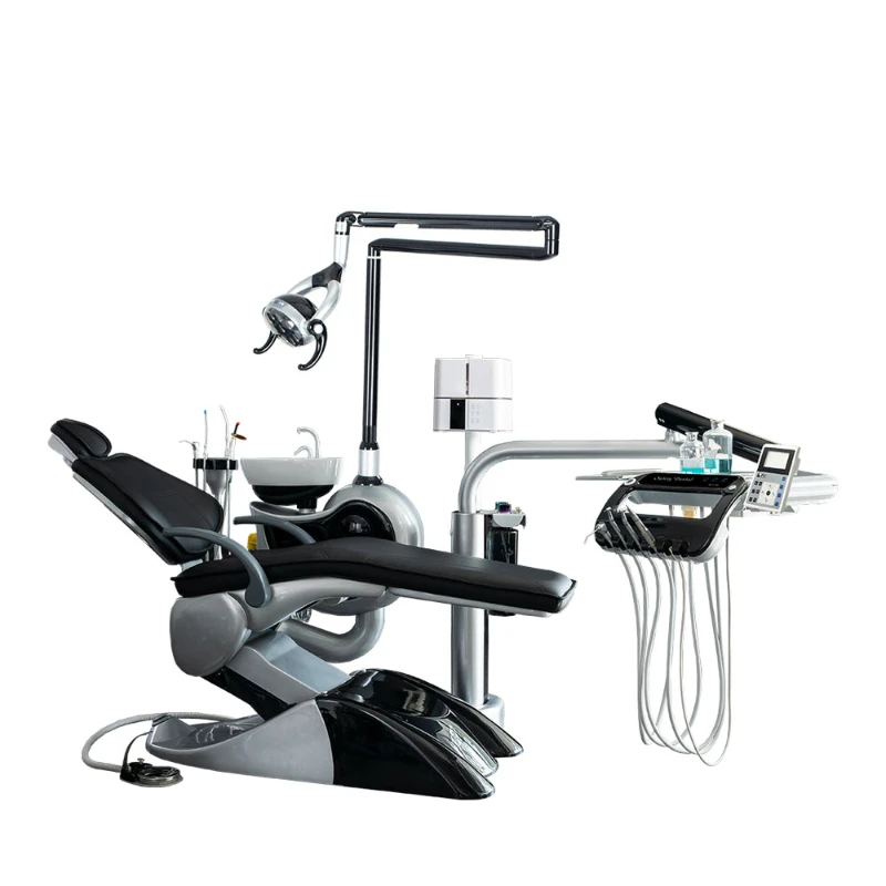 Safety luxury leather 5+ years warranty electric dental chair WITH intraoral camera system touch control system sensor light