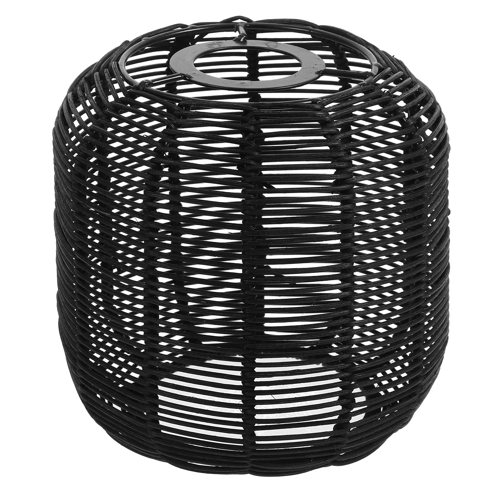 Handwoven Rattan Lamp Shade Pendant Light Rustic Lampshade Kitchen Dining Living Room Ceiling Light Cover Replacement