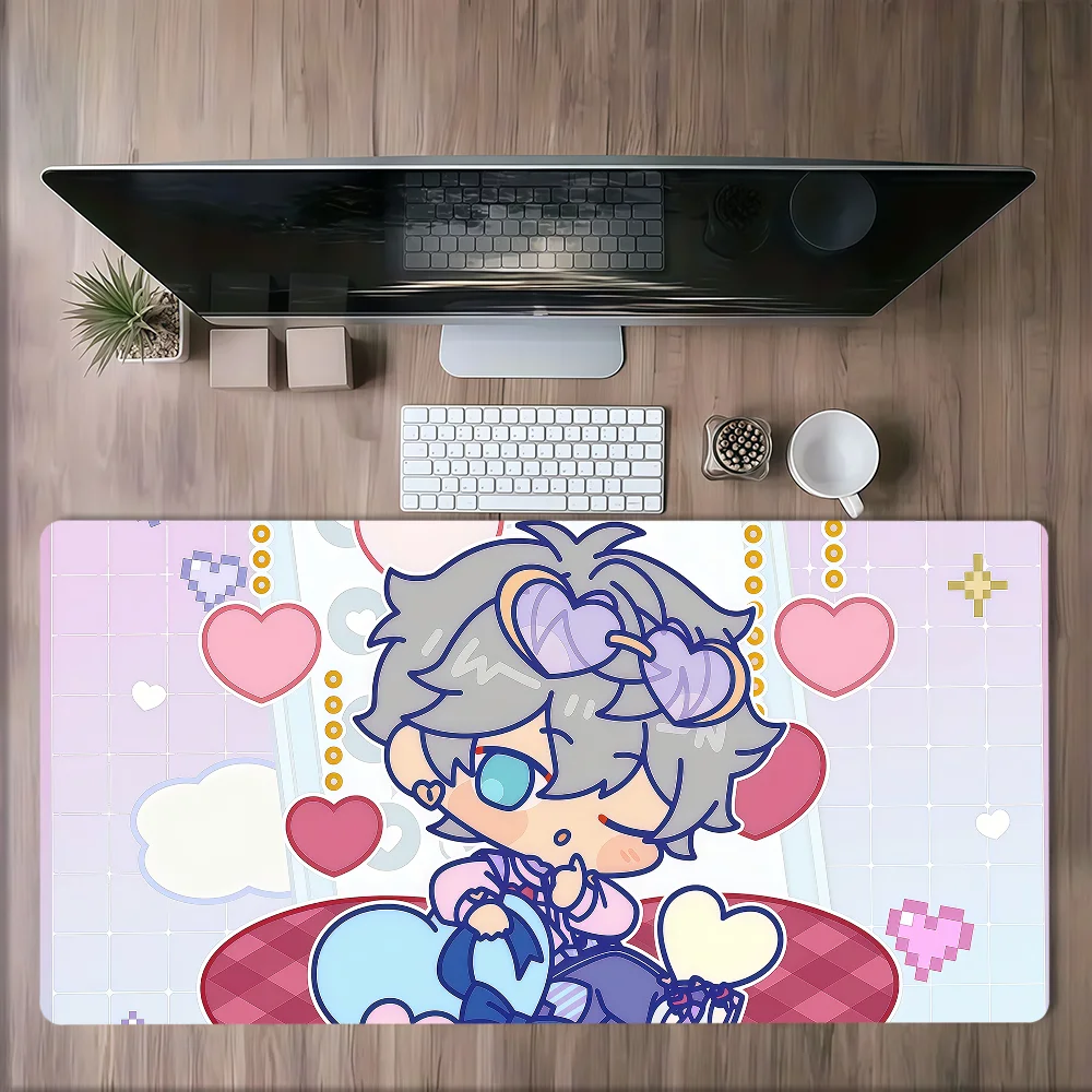 game e-ensemble s-stars chibi Hibiki wataru Sagiri esu Non-slip Lockedge Thickened Desktop MousePad Large Gaming Office Student