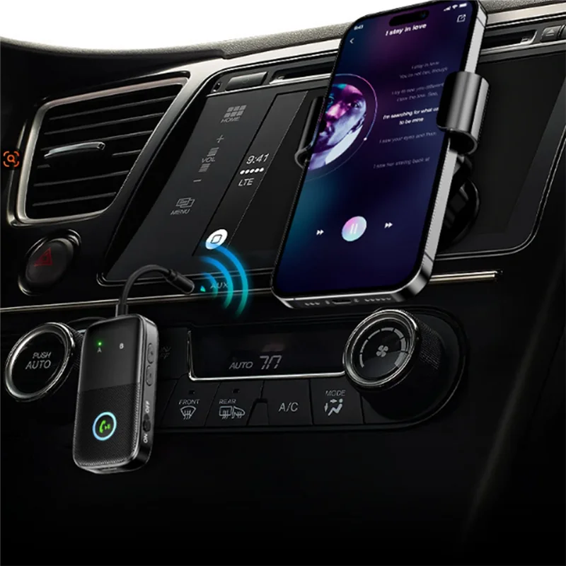 【뜨거운 판매 항목】 수신기 송신기 Bluetooth 5.4 3.5Mm AUX RGB 무선 오디오 어댑터 스피커 PC TV 자동차 오디오