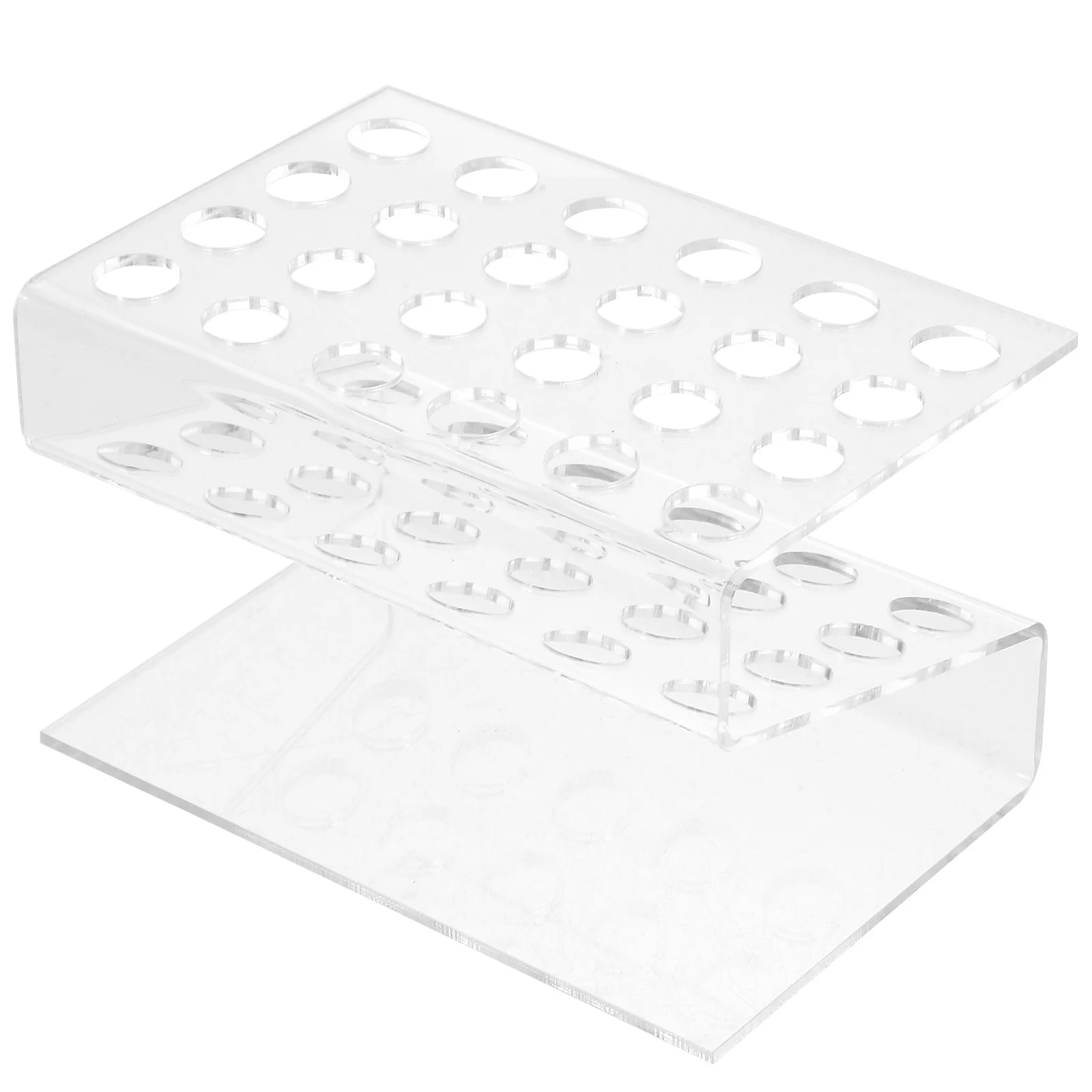 Modern Acrylic Pen Holder Display Stand with Multiple Holes for Pens Pencils Markers Nail Art Tools Office Home Organizer