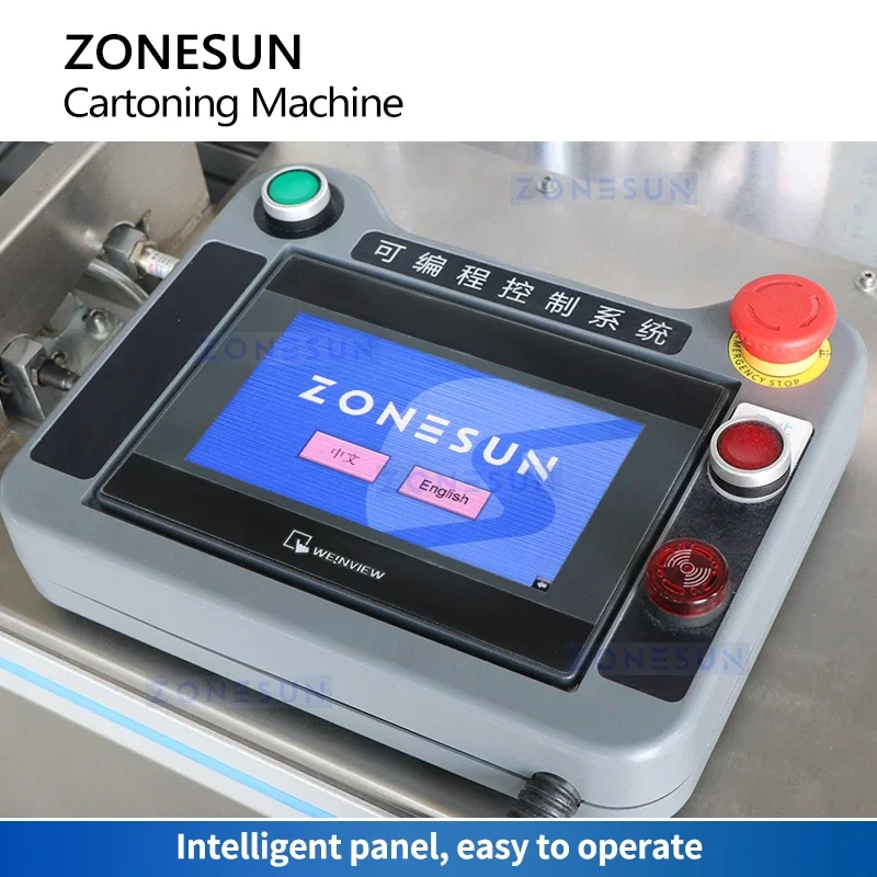 ZONESUN Automatic Box Folding Machine Cartoning Machinery Rotary Carton Product Packaging and Sealing Equipment ZS-MSZH50R