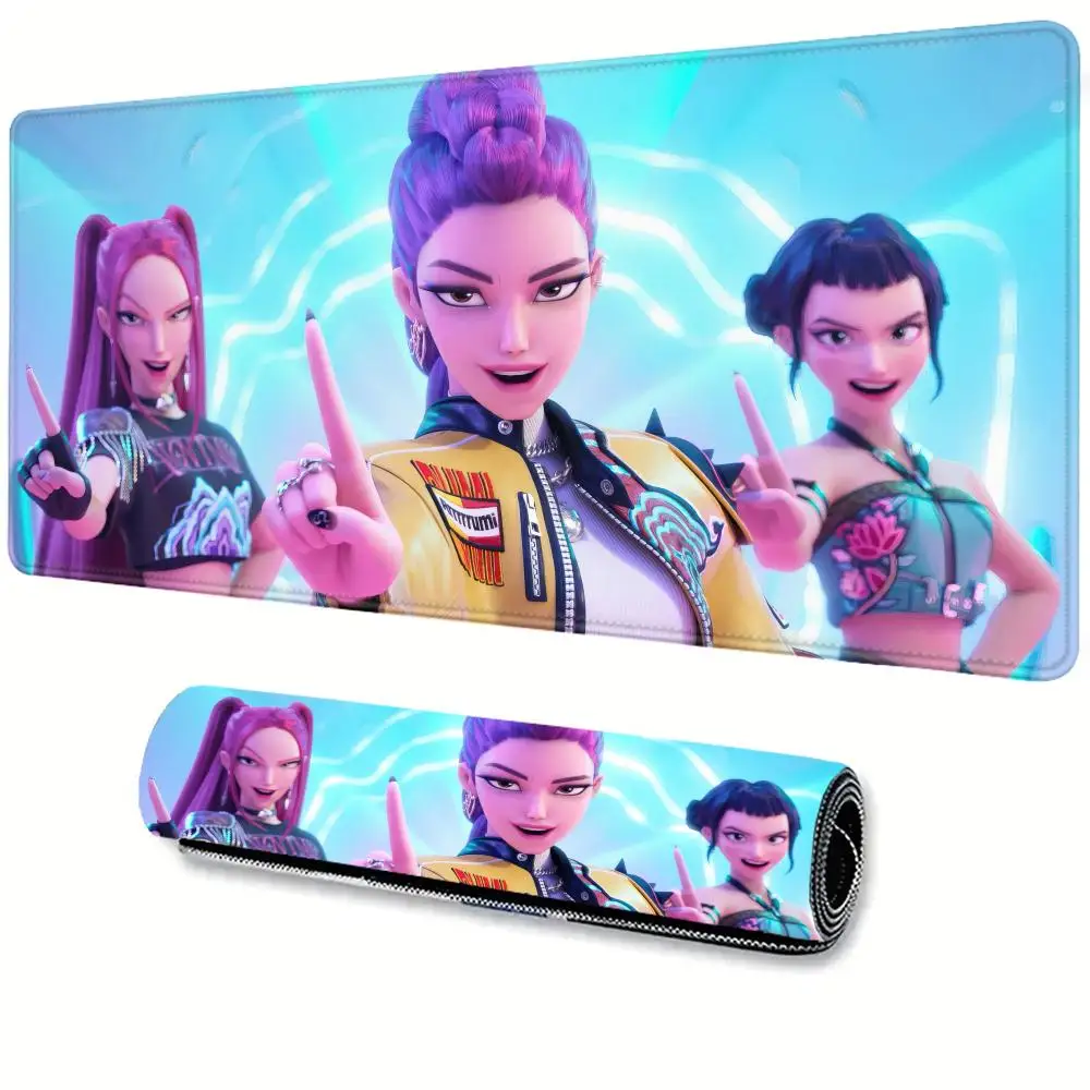 KPop D-Demon H-Hunters Mouse Pad Non-slip Mausepad Gaming Accessories Large Office Gamer Keyboard Desk Mat Rubber Mousepad