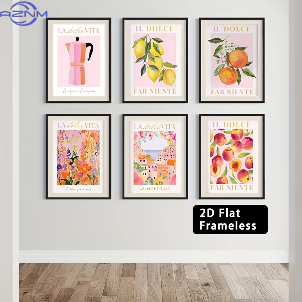 6pcs Frameless 