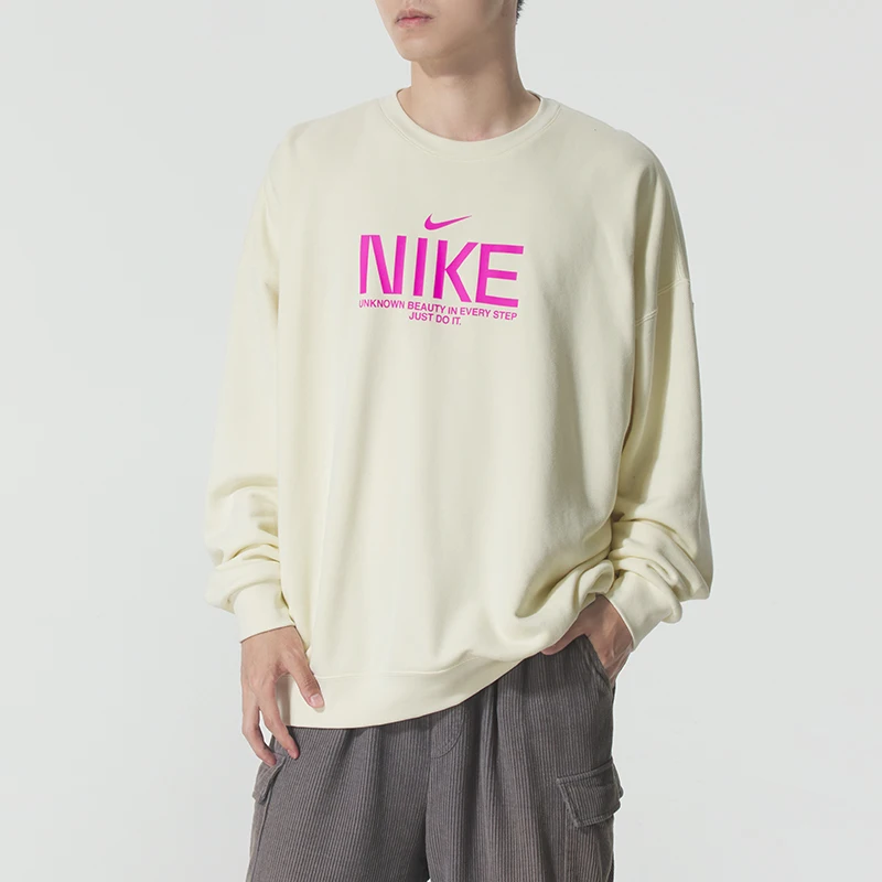 

Nike Men's Sportswear Running Fitness Training Round Neck Sweatshirt Fashionable Casual Pullover Im9355-113