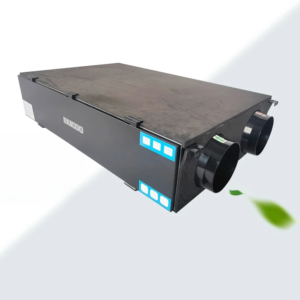 HEPA Filter & Water Coil ERV HRV Heat Recovery Unit, Ideal Home Ventilation Solution