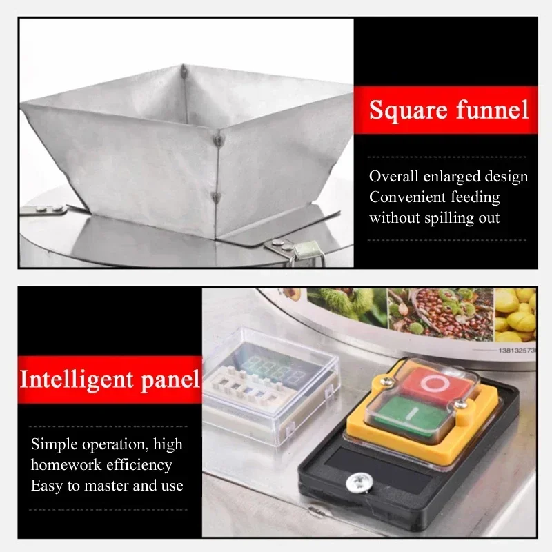 550W 10 Blade Commercial Automatic Chestnut Peeling Machine High Efficiency Chestnut Sheller Processing Tool for Food Business
