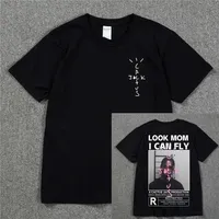 HOT SALE Cactus Jack T-shirt LOOK MOM I CAN FLY Short Sleeve ASTROWORLD Tshirt Summer Oversized Men Tee Women Hip Hop Cotton Top