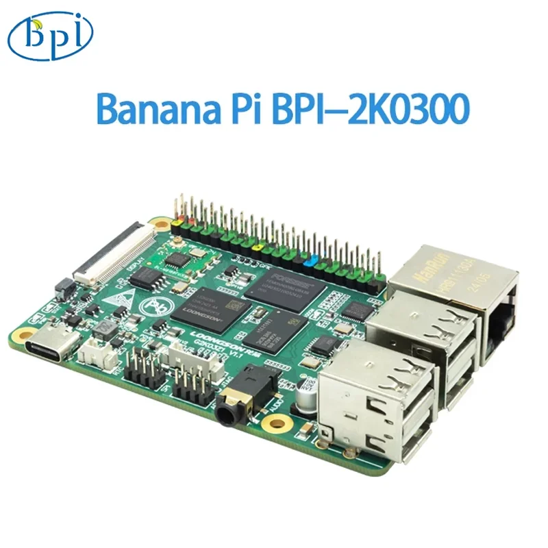 BananaPi BPI-2K0300 Zhongke Loongson 2K0300 Embedded Single-board CPU 1.0GHz DDR4 Computer New