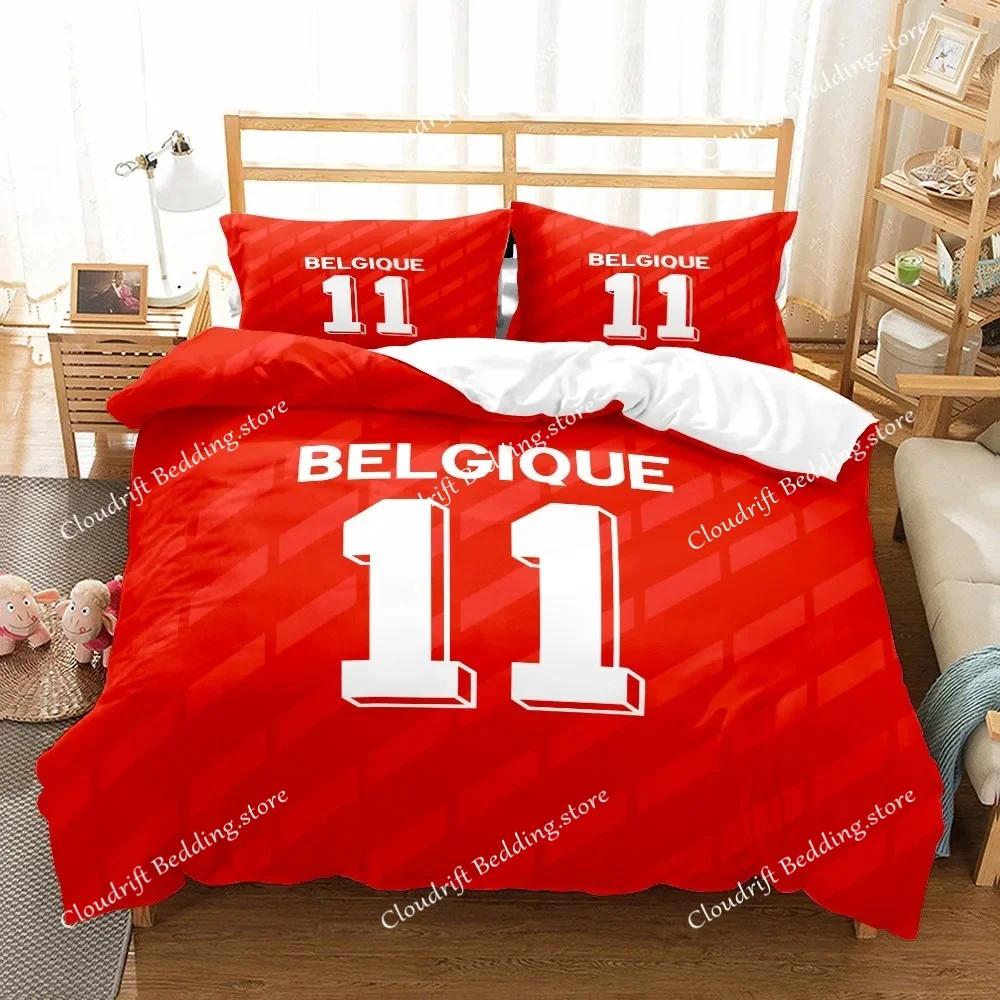 National Soccer Team Core Player Number Duvet Cover Set EU Single Double King US Twin Full Queen Size  Bedclothes963963