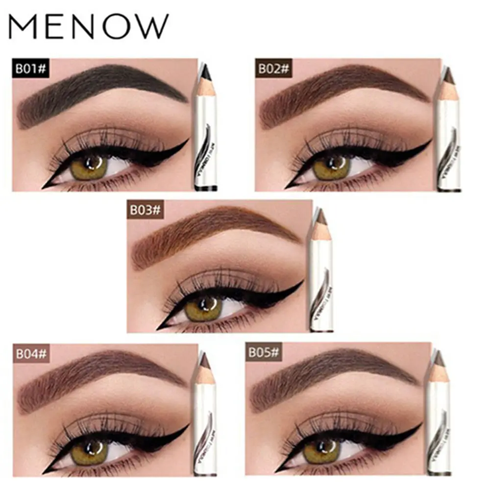 3 szt. Wodoodporna kosmetyczna kredka do brwi pięć kolorów naturalne brwi mieszanie kolorów trwałe trwałe ekologiczne kredki do brwi