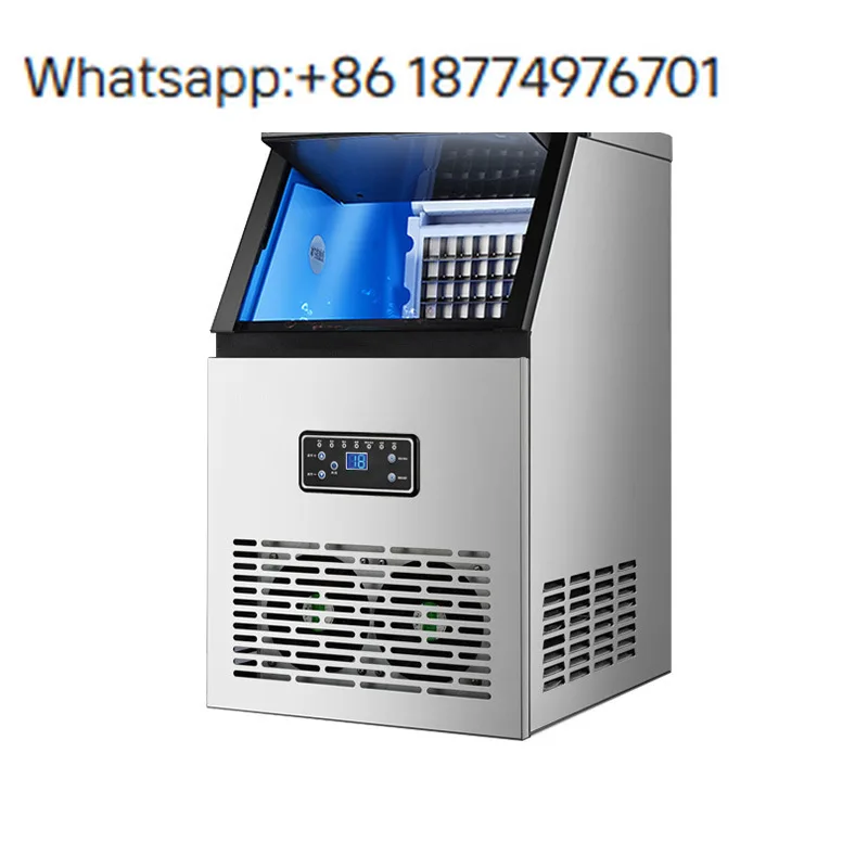 

Горячая распродажа: портативная коммерческая машина для производства льда производительностью 60 кг, мини-аппарат для изготовления кубиков льда из нержавеющей стали для кафе, кофеен и магазинов молочного чая