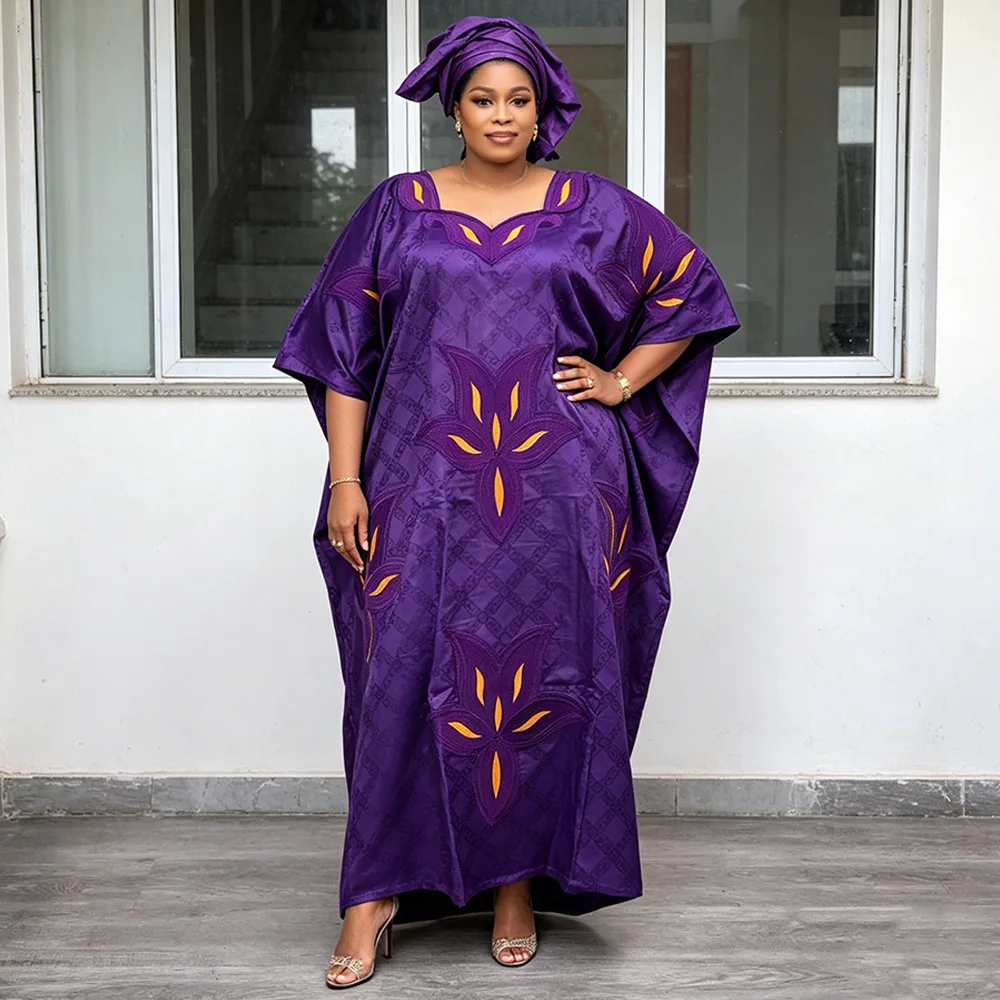 

Plus Size African Clothes for Women 2026 New African Dashiki Ankara Embroidery Robe Bazin Design Wedding Party Dresses