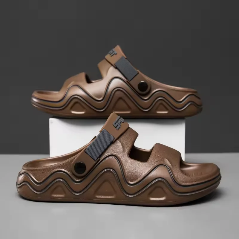 

Summer Sandals New Design Soft Slides Men's Slippers Beach Clogs Indoor Outdoor Men Casual Garden Shoes Male House Slippers