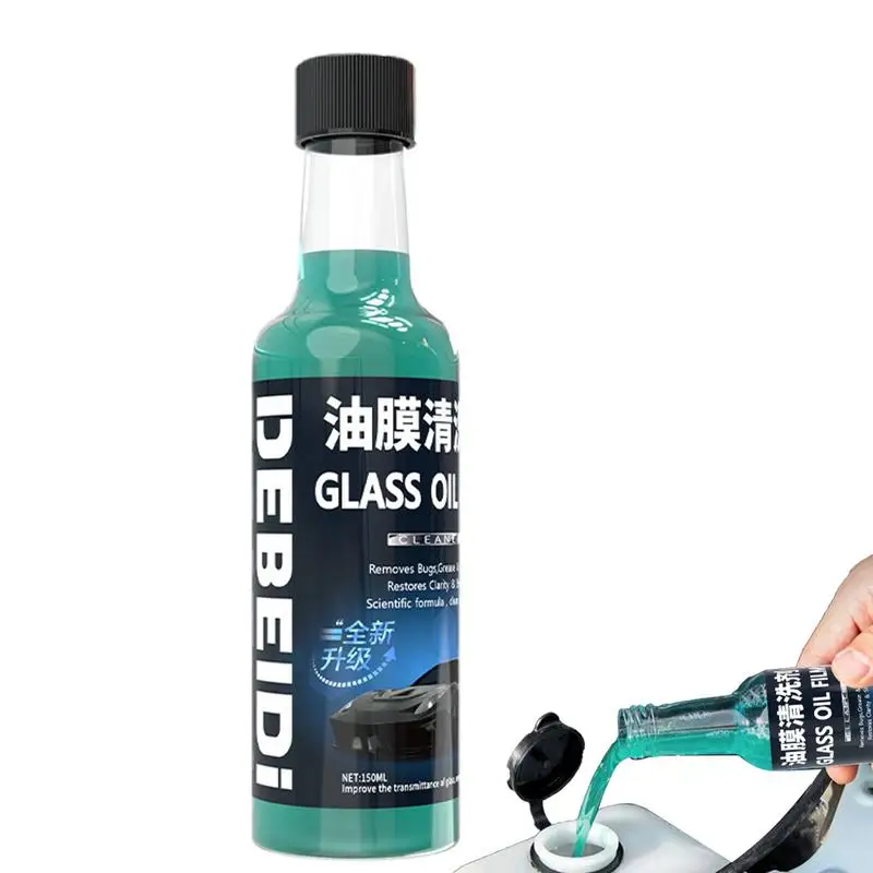 

150ml Car Glass Oil Film Cleaner Deep Cleaning Polishing Glass Oil Film Removing Auto For Windshield Rearview Mirror Glass