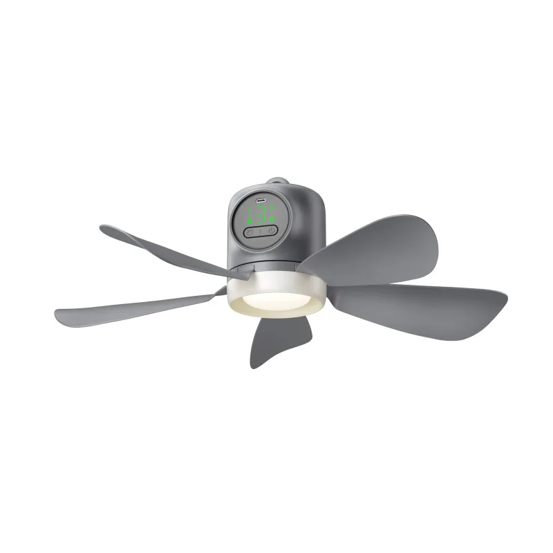 USB charging small ceiling fan wireless remote control outdoor camping fan dormitory long battery life large wind small ceiling