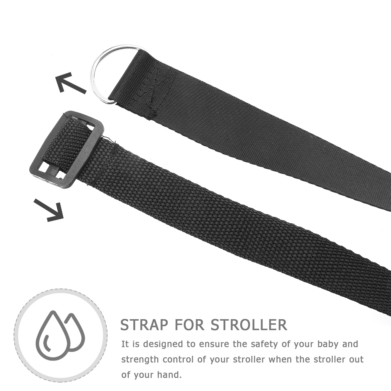 

6Pcs Stroller Safety Strap Gentle Skin Comfortable Wrist Belt No Entanglement Risk Outdoor Use Stroller Safety Strap
