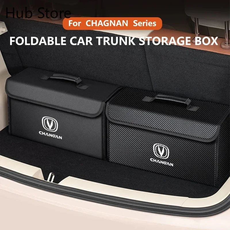 NEW Car Trunk Storage Box For CHANGAN UNI-T UNI-K UNI-V CS75PLUS CS55 EADO PLUS CS35 CS55 Storage Bag Leather Car Trunk Tool Box