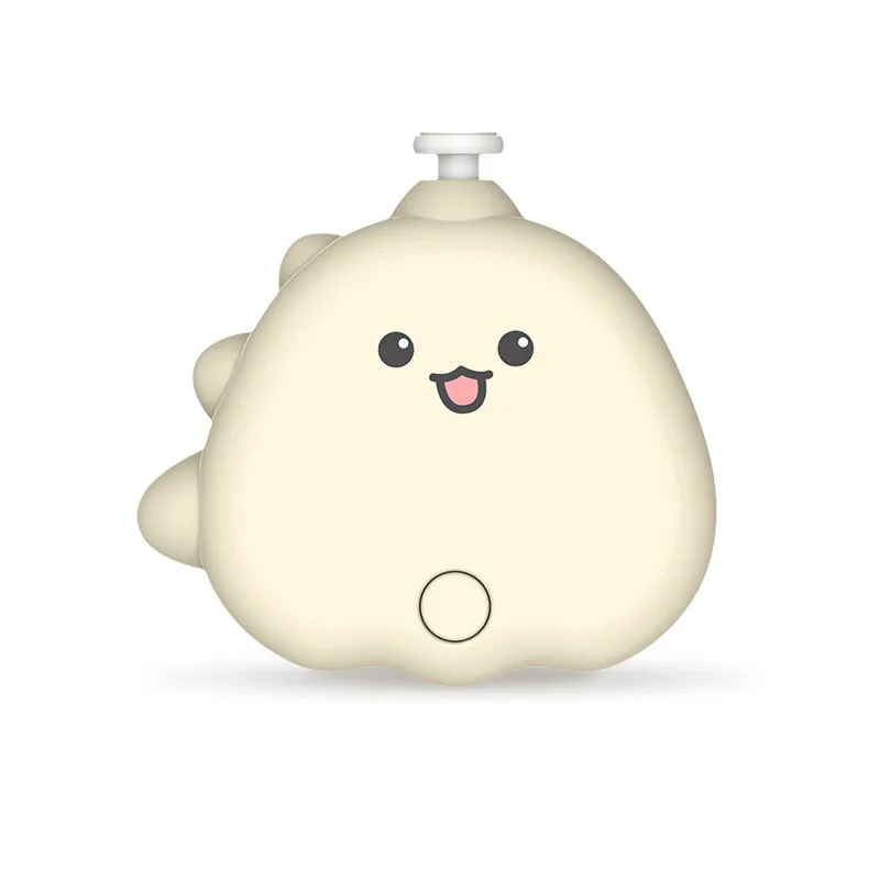 かわいい恐竜電動ネイルグラインダー、赤ちゃん用電動マニキュアリムーバー、アンチスクラッチ、ポータブル爪切り、爪トリミング