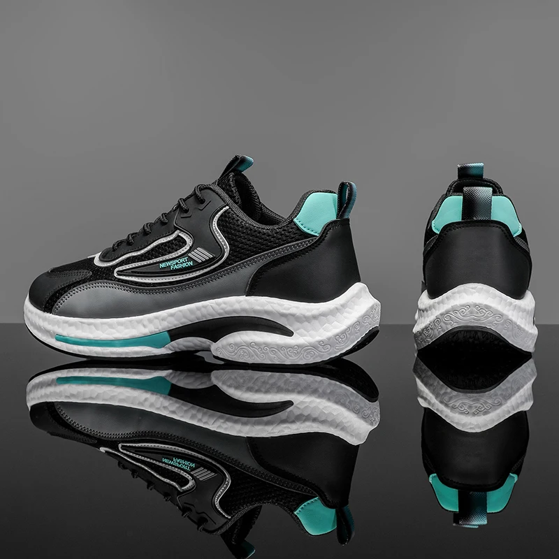 Men's mesh casual sneakers four seasons new breathable light walking shoes fashion students soft sole speed running sports shoes