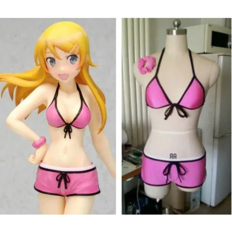 

DY20Oreimo Heroine Kousaka kirino аниме бикини розово-красный индивидуальный заказ косплей купальник25